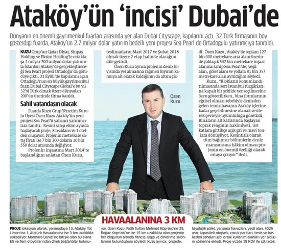  Star -Ataköy’ün incisi Dubai’de