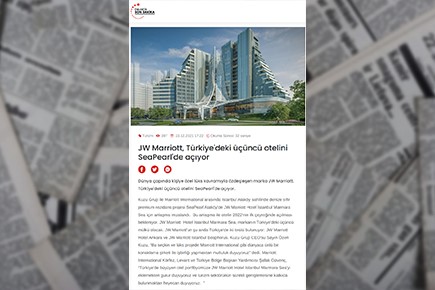 emlaktasondakika.com - Jw Marriott, Türkiye'deki Üçüncü Otelini Seapearl'de Açıyor