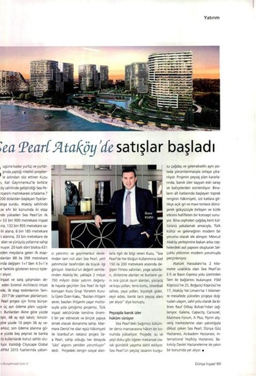  Dunya- SeaPearl Ataköy’de satışlar başladı