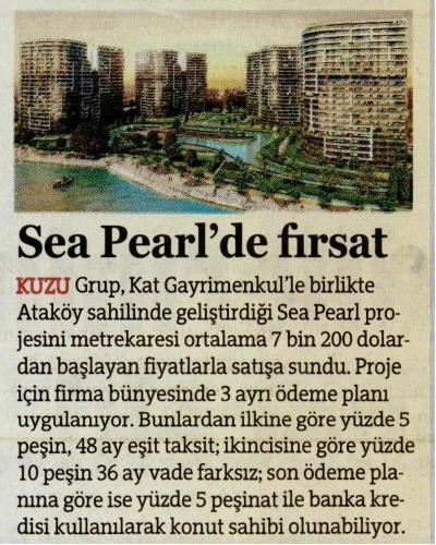  Sozcu-Seapearl’de Fırsat