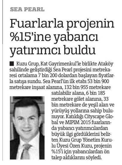  Turkiye -Fuarlarla projenin %15 ine yabancı yatırımcı buldu