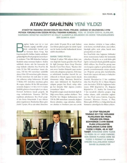  Platin Dergisi-”Ataköy Sahilinin Yeni Yıldızı”