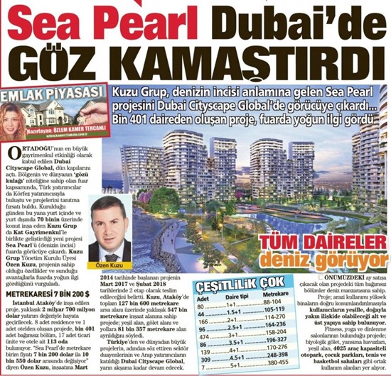  Takvim -Seapearl Dubai’de göz kamaştırdı