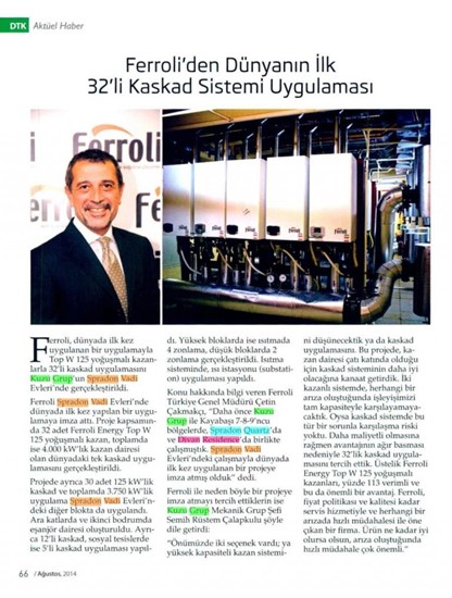  DTK- Dünyanın ilk 32’li kaskad uygulaması