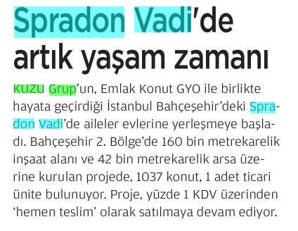  Akşam- Spradon Vadi’de artık yaşam zamanı